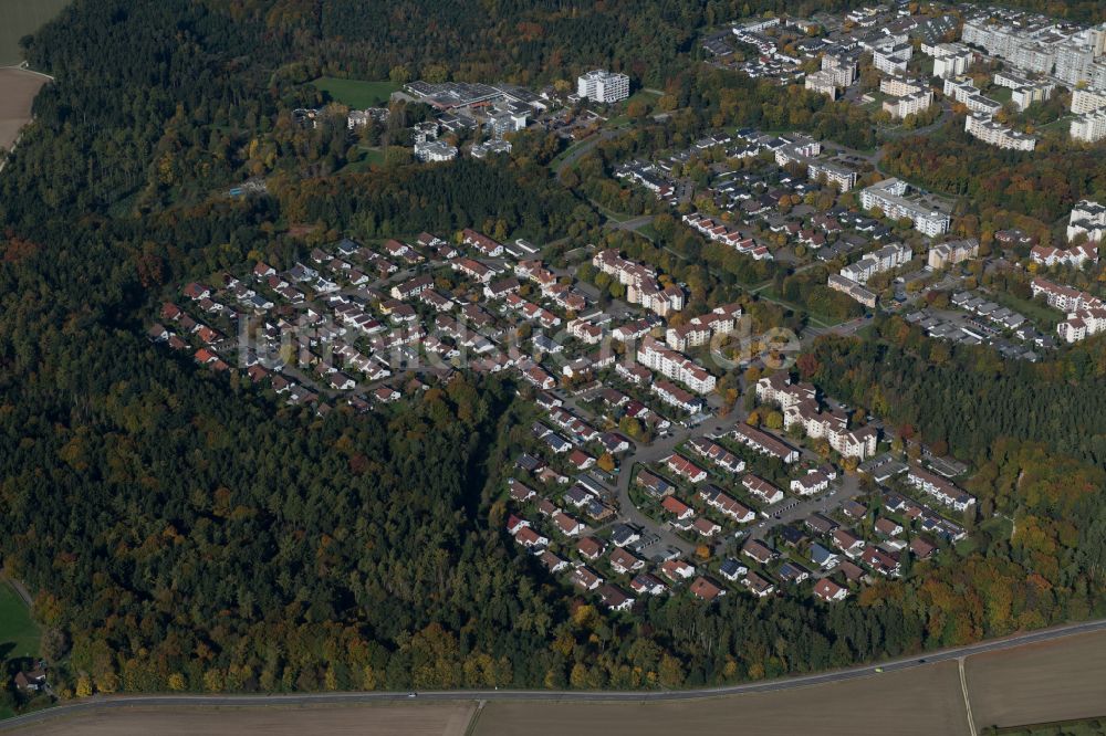 Ulm aus der Vogelperspektive: Stadtrand und Außenbezirks- Wohngebiete in Ulm im Bundesland Baden-Württemberg, Deutschland