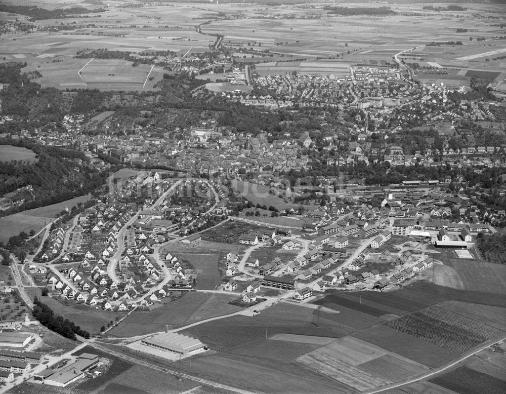 Luftbild Waiblingen - Stadtrand und Außenbezirks- Wohngebiete in Waiblingen im Bundesland Baden-Württemberg, Deutschland