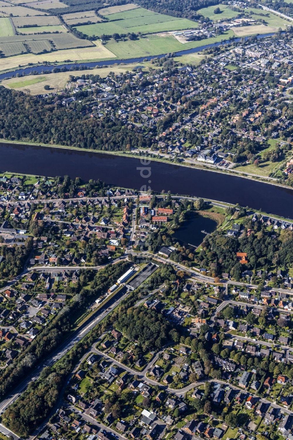 Westerrönfeld von oben - Stadtrand und Außenbezirks- Wohngebiete in Westerrönfeld im Bundesland Schleswig-Holstein
