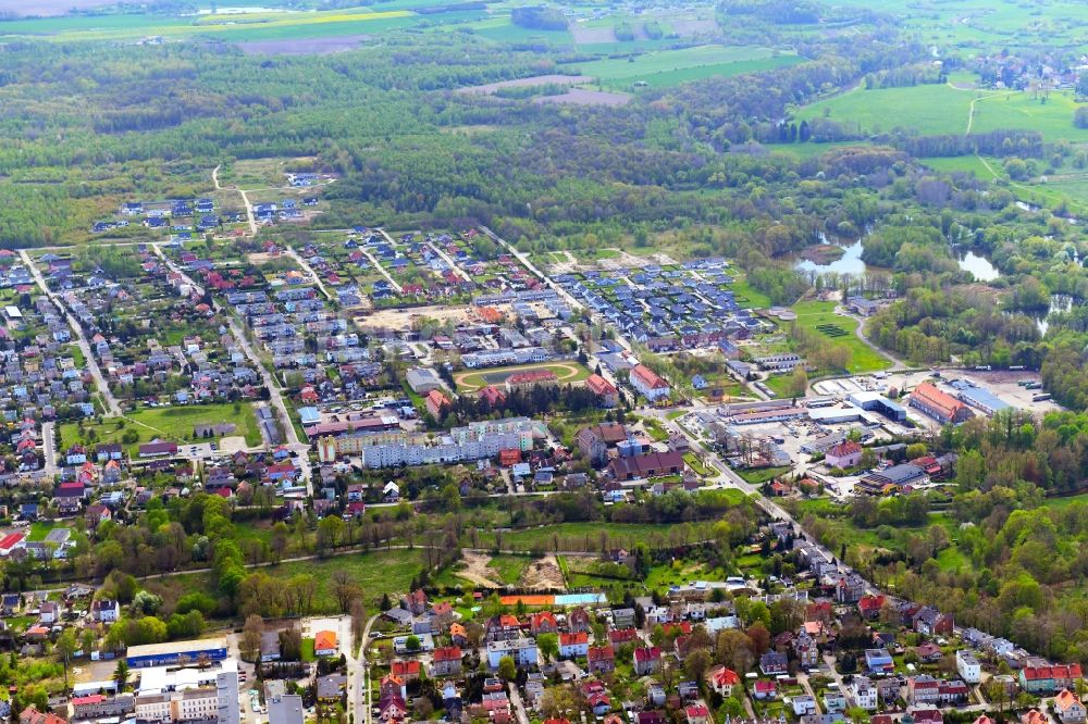 Zgorzelec - Gerltsch von oben - Stadtrand und Außenbezirks- Wohngebiete in Zgorzelec - Gerltsch in Dolnoslaskie - Niederschlesien, Polen