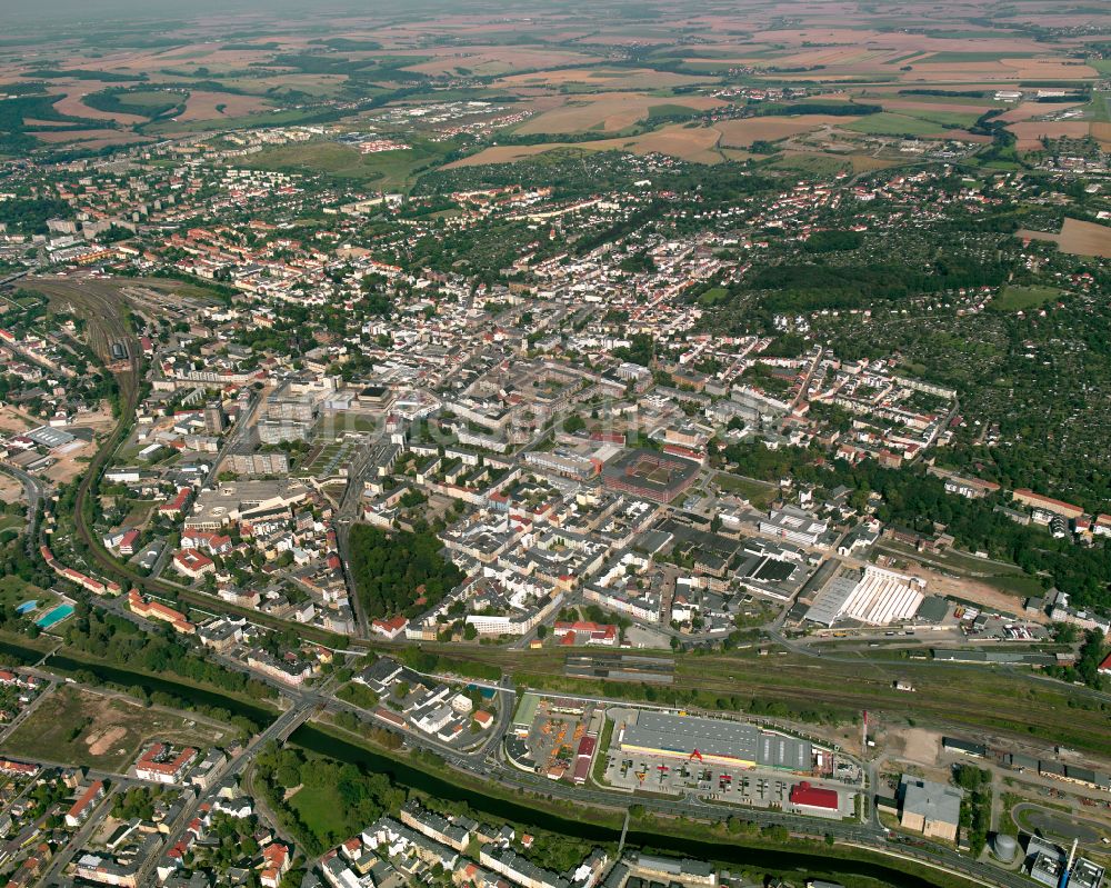Luftbild Gera - Stadtrand mit landwirtschaftlichen Feldern in Gera im Bundesland Thüringen, Deutschland