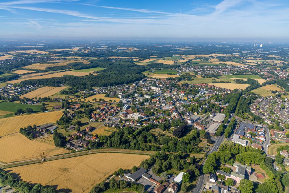 Hamm aus der Vogelperspektive: Stadtrand mit landwirtschaftlichen Feldern in Hamm im Bundesland Nordrhein-Westfalen, Deutschland