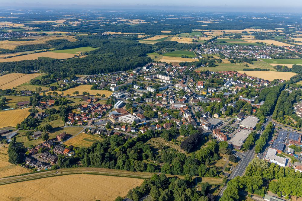 Luftbild Hamm - Stadtrand mit landwirtschaftlichen Feldern in Hamm im Bundesland Nordrhein-Westfalen, Deutschland