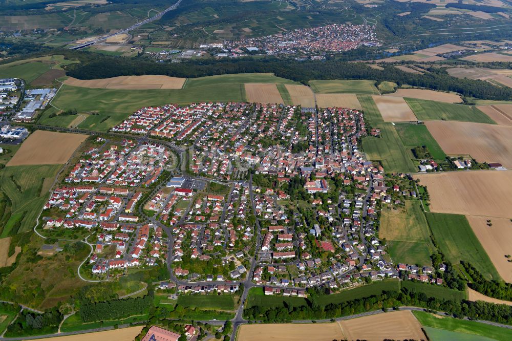 Rottenbauer aus der Vogelperspektive: Stadtrand mit landwirtschaftlichen Feldern in Rottenbauer im Bundesland Bayern, Deutschland