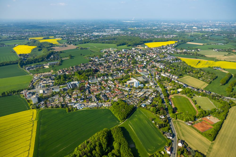 Luftbild Stockum - Stadtrand mit landwirtschaftlichen Feldern in Stockum im Bundesland Nordrhein-Westfalen, Deutschland