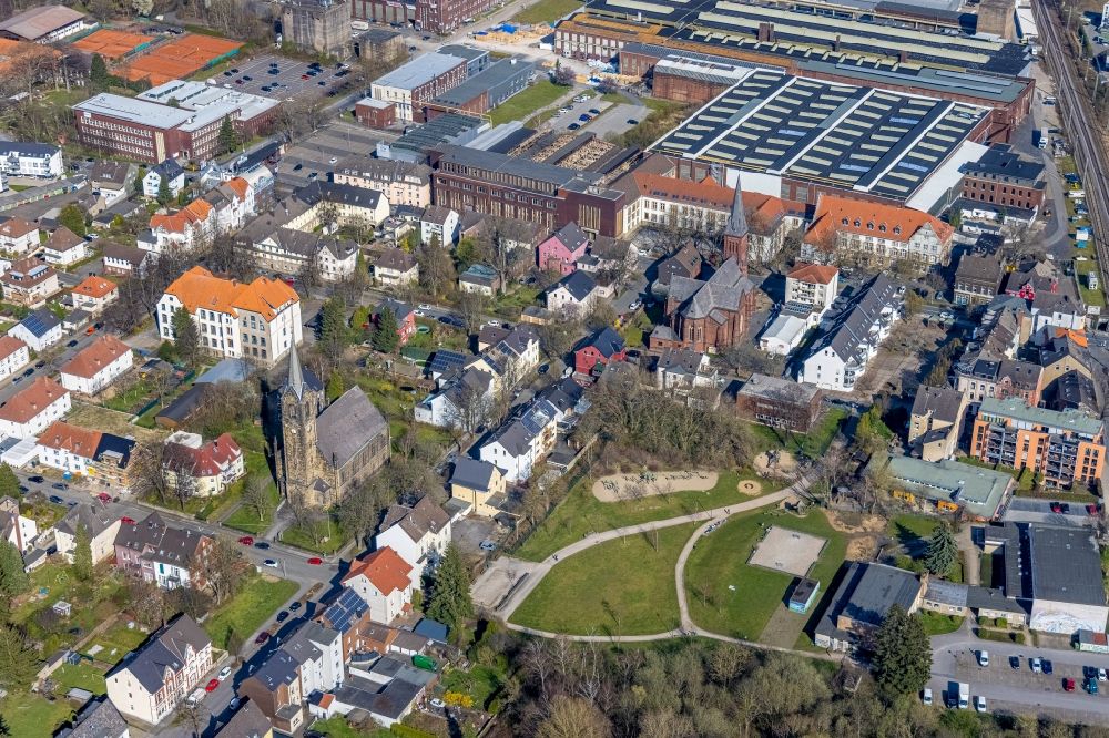 Luftbild Witten - Stadtteil Annen in Witten im Bundesland Nordrhein-Westfalen, Deutschland