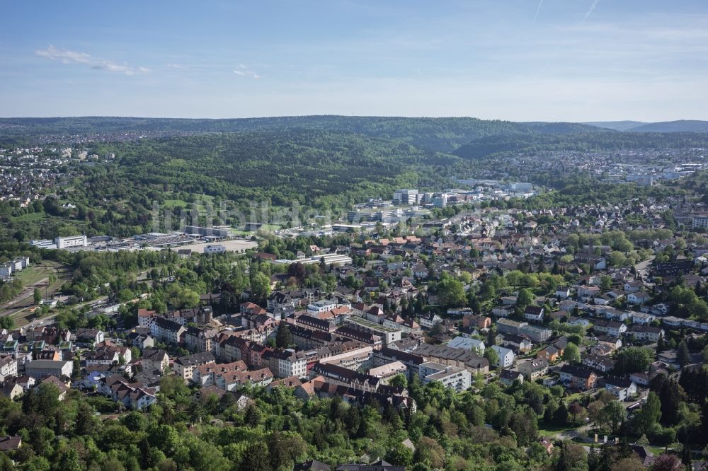Luftbild Pforzheim - Stadtteil Arlinger und Enztal im Stadtgebiet in Pforzheim im Bundesland Baden-Württemberg