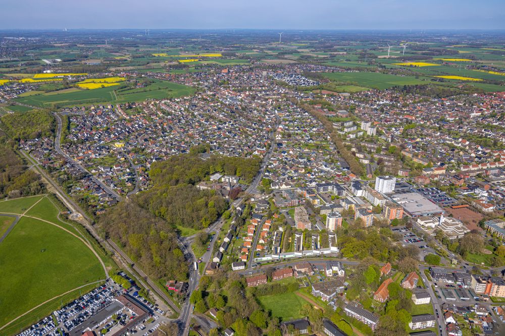 Hamm aus der Vogelperspektive: Stadtteil Bockum-Hövel im Stadtgebiet in Hamm im Bundesland Nordrhein-Westfalen - NRW, Deutschland