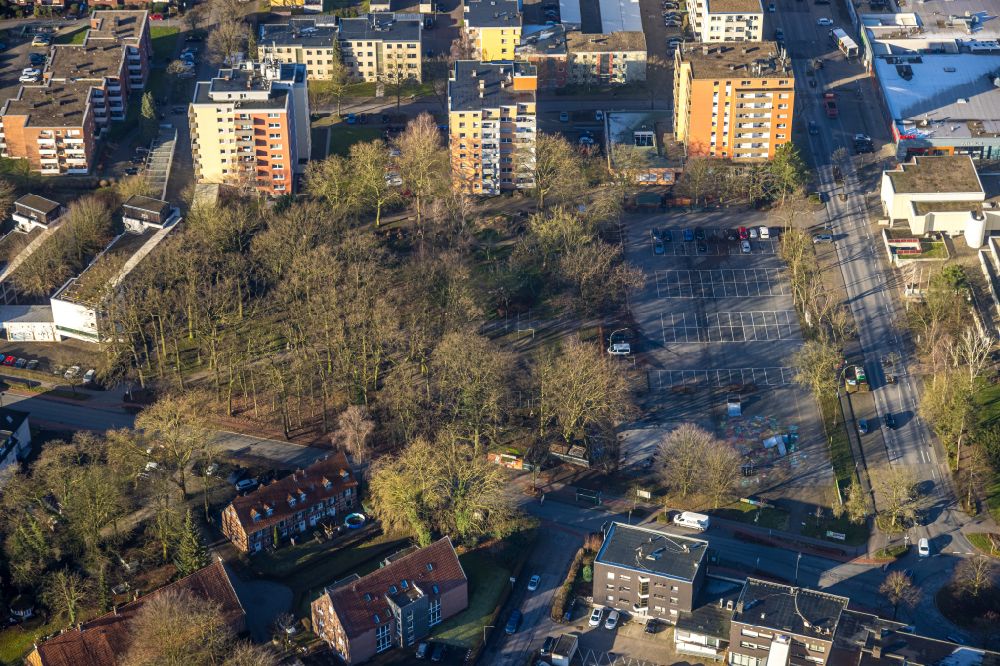 Hamm aus der Vogelperspektive: Stadtteil Bockum-Hövel im Stadtgebiet in Hamm im Bundesland Nordrhein-Westfalen - NRW, Deutschland