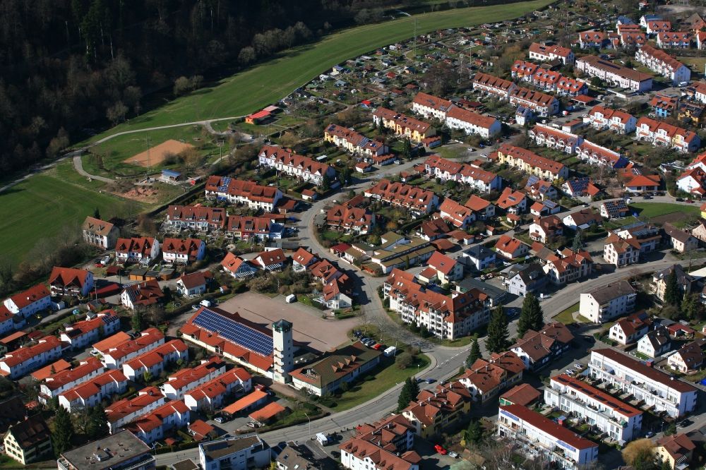 Schopfheim von oben - Stadtteil Bremt im Stadtgebiet in Schopfheim im Bundesland Baden-Württemberg, Deutschland
