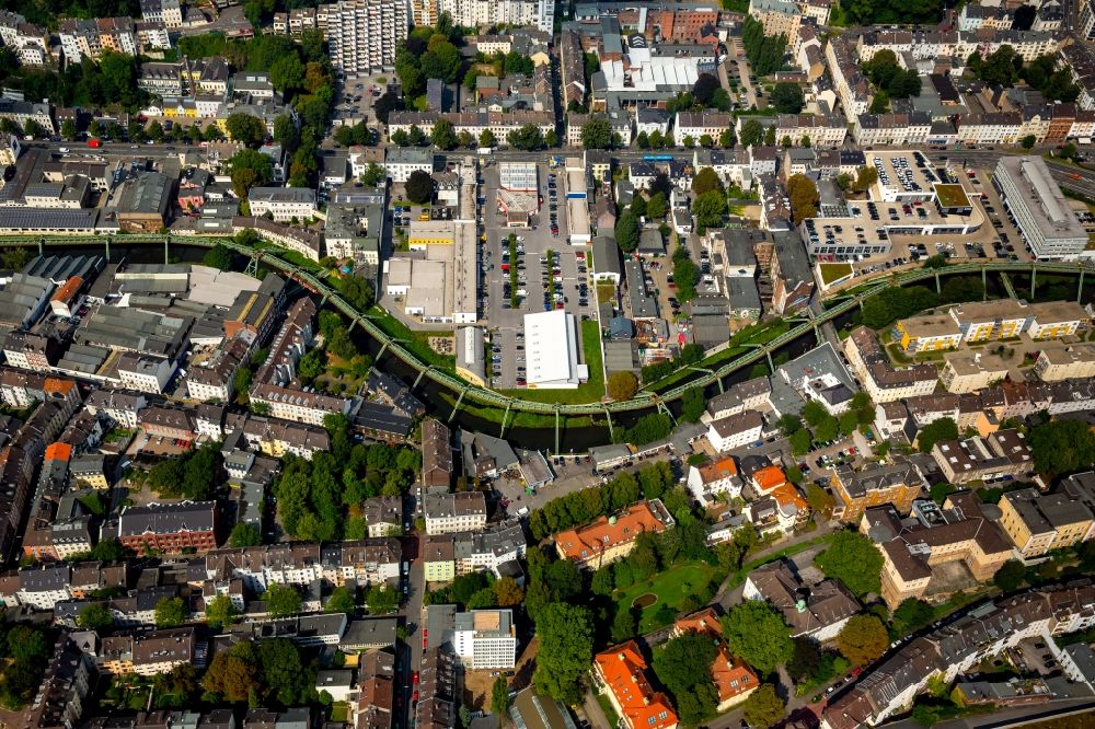 Luftbild Wuppertal - Stadtteil Elberfeld-West im Stadtgebiet in Wuppertal im Bundesland Nordrhein-Westfalen