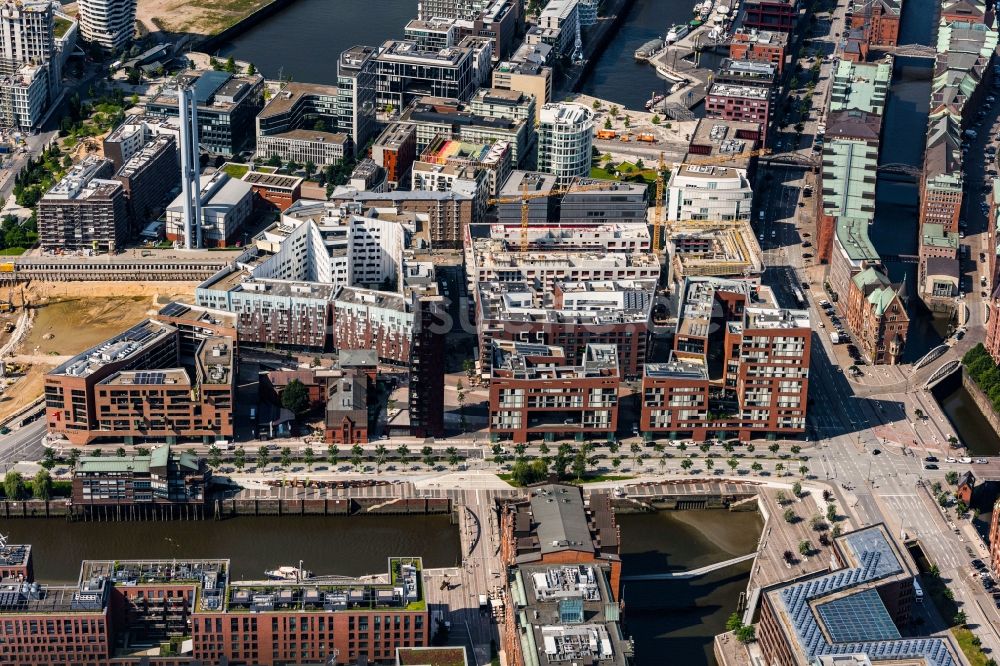 Luftaufnahme Hamburg - Stadtteil Hafencity im Stadtgebiet in Hamburg, Deutschland