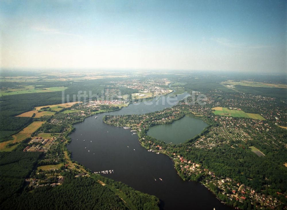 Berlin - Heiligensee aus der Vogelperspektive: Stadtteil Heiligensee