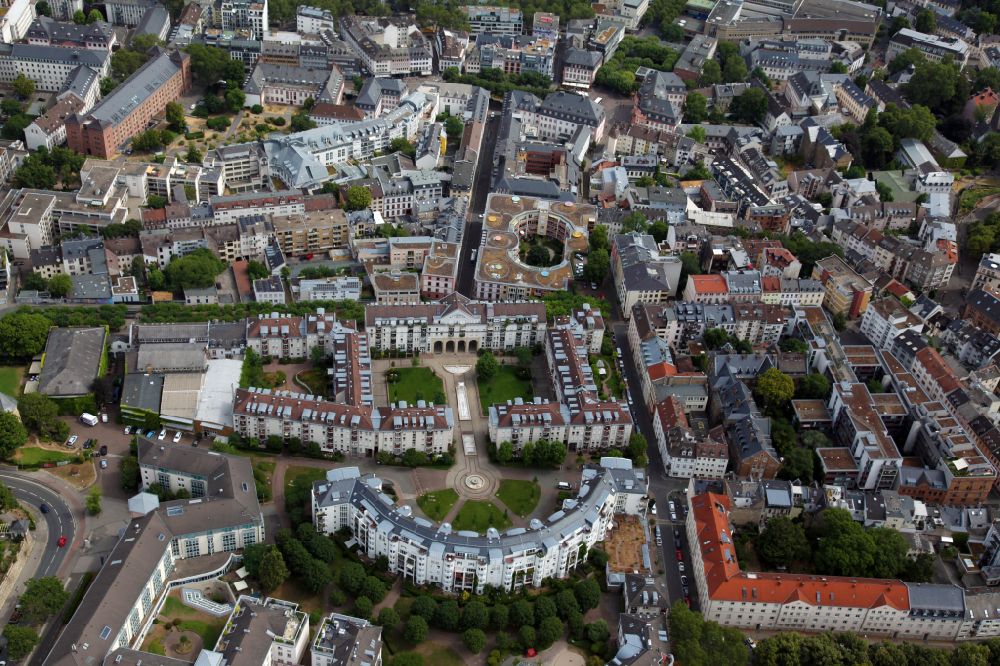 Luftbild Mainz - Stadtteil Oberstadt mit dem Kästrich im Stadtgebiet von Mainz im Bundesland Rheinland-Pfalz