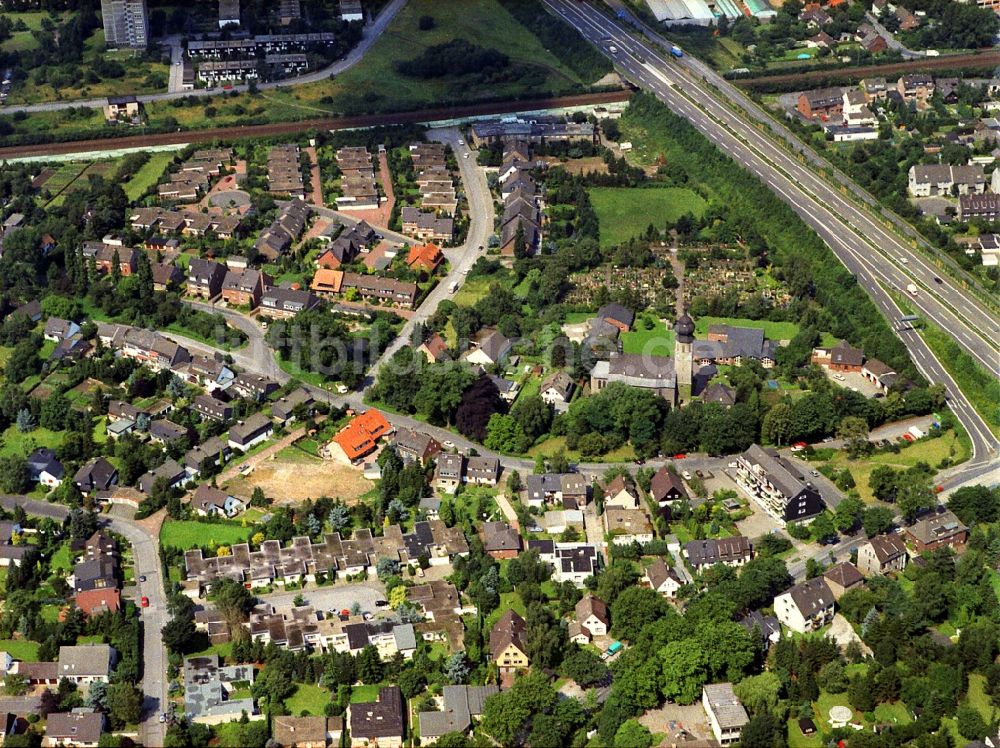 Luftaufnahme Duisburg - Stadtteil Rahm im Stadtgebiet in Duisburg im Bundesland Nordrhein-Westfalen