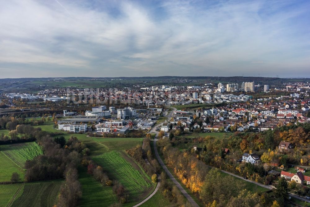 Leonberg aus der Vogelperspektive: Stadtteil Ramtel im Stadtgebiet in Leonberg im Bundesland Baden-Württemberg