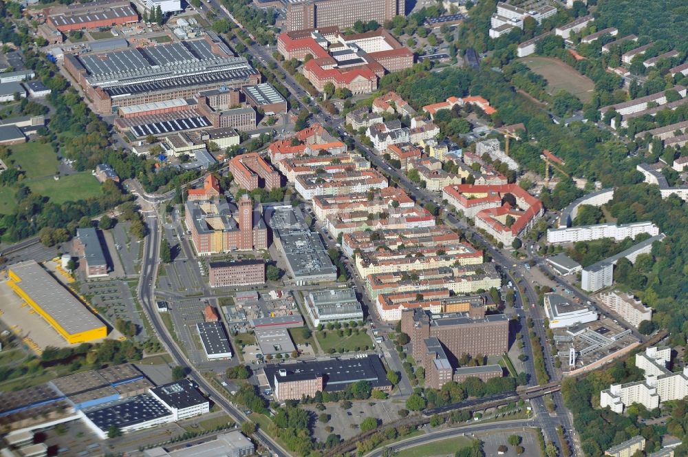 Luftbild Berlin - Stadtteil Siemensstadt im Stadtgebiet in Berlin