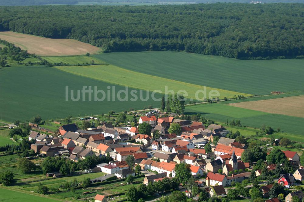 Luftaufnahme Freyburg ( Unstrut ) - Stadtteil Zeuchfeld der Stadt Freyburg ( Unstrut ) in Sachsen-Anhalt