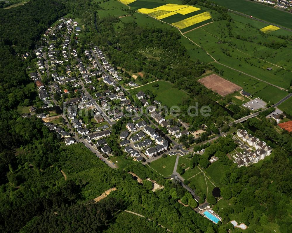 Sinzig von oben - Stadtteilansicht von Bad Bodendorf in Sinzig im Bundesland Rheinland-Pfalz