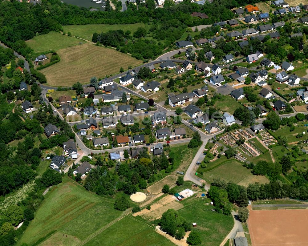 Luftaufnahme Sankt Goar - Stadtteilansicht von Biebernheim in Sankt Goar im Bundesland Rheinland-Pfalz