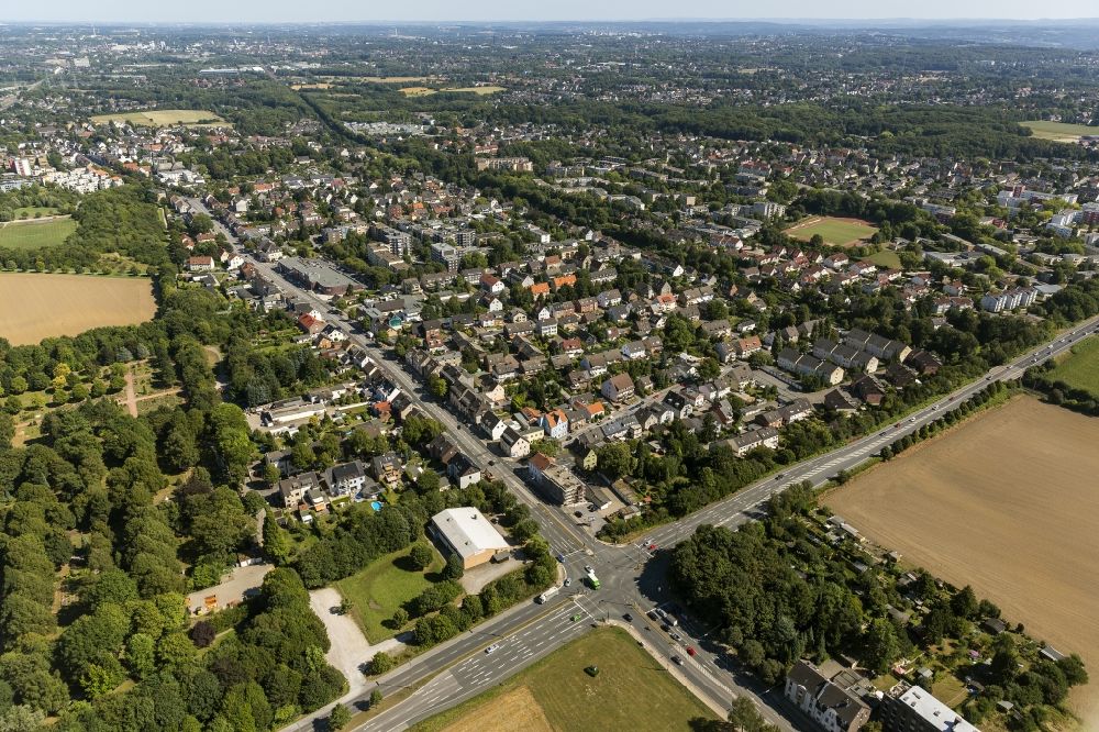 Luftbild Bochum - Stadtteilansicht von Höntrop in Bochum im Bundesland Nordrhein-Westfalen