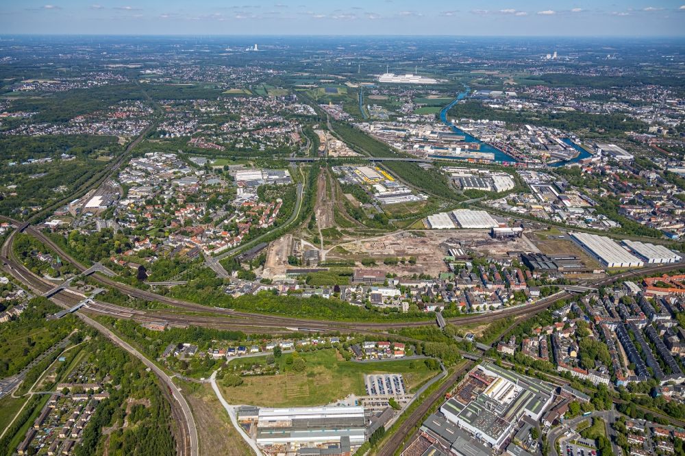 Luftbild Dortmund - Stadtteilansicht von der Innenstadt-West nach Norden im Stadtgebiet in Dortmund im Bundesland Nordrhein-Westfalen, Deutschland