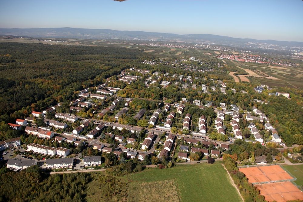 Mainz von oben - Stadtteilansicht von Lerchenberg in Mainz im Bundesland Rheinland-Pfalz