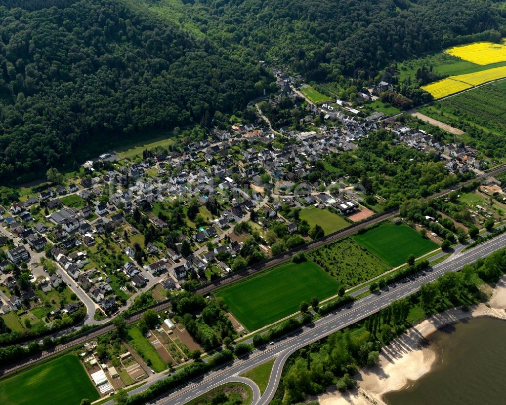 Andernach von oben - Stadtteilansicht von Namedy in Andernach im Bundesland Rheinland-Pfalz