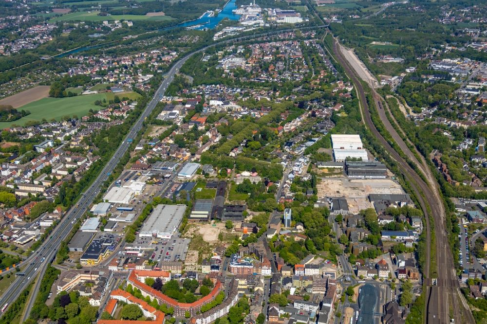 Luftaufnahme Herne - Stadtteilansicht nordöstlich des Westrings im Stadtgebiet in Herne im Bundesland Nordrhein-Westfalen, Deutschland