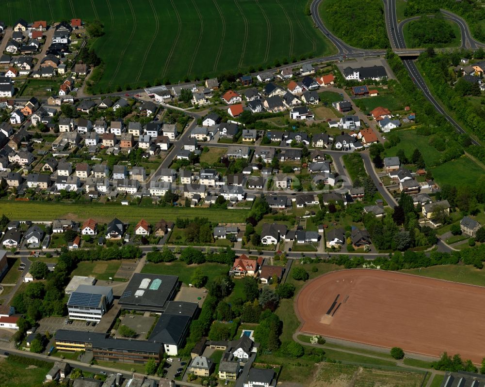 Luftbild Mendig - Stadtteilansicht des Ostens von Obermendig in Mendig im Bundesland Rheinland-Pfalz