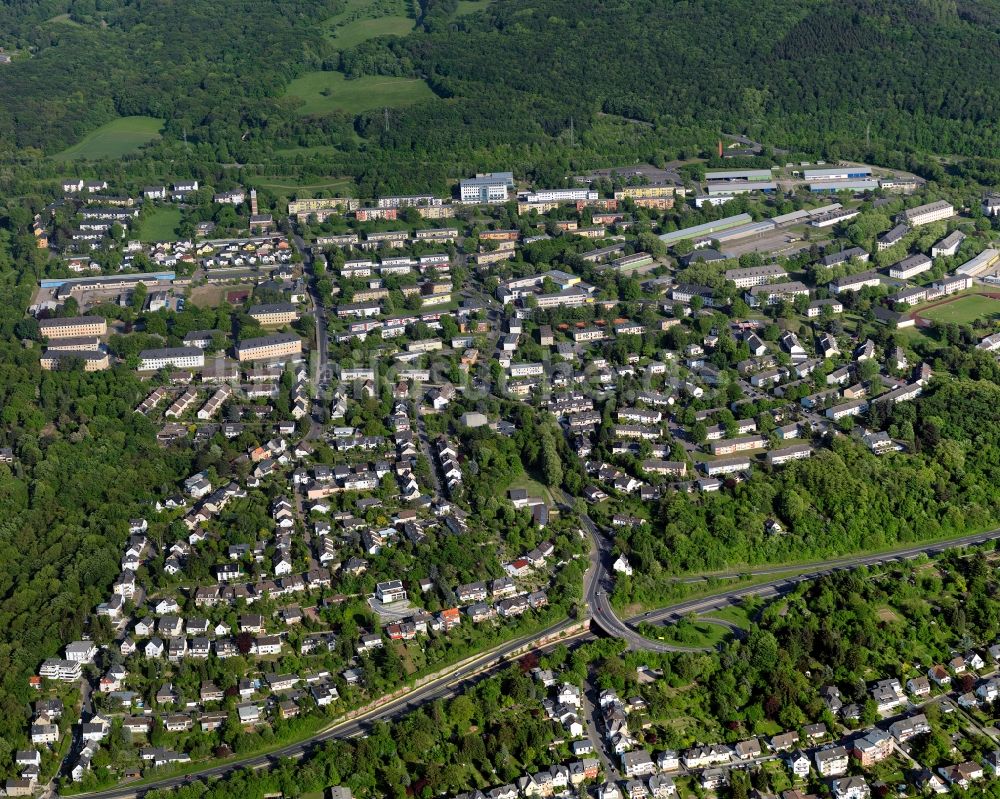 Luftaufnahme Koblenz - Stadtteilansicht von Pfaffendorf in Koblenz im Bundesland Rheinland-Pfalz