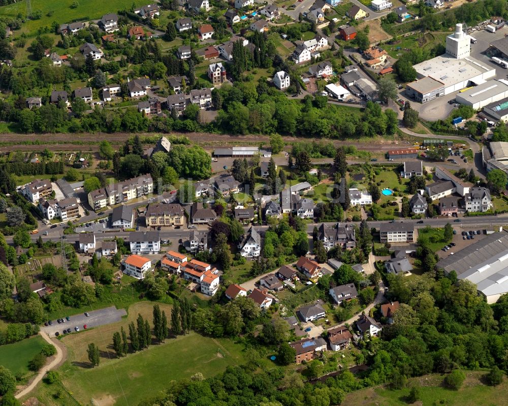 Luftbild Bendorf - Stadtteilansicht von Sayn in Bendorf am Rhein im Bundesland Rheinland-Pfalz