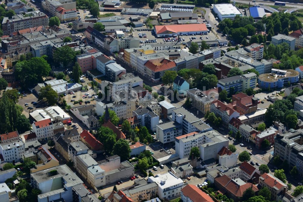 Luftbild Magdeburg - Stadtteilansicht von Sudenburg im Westen von Magdeburg im Bundesland Sachsen-Anhalt