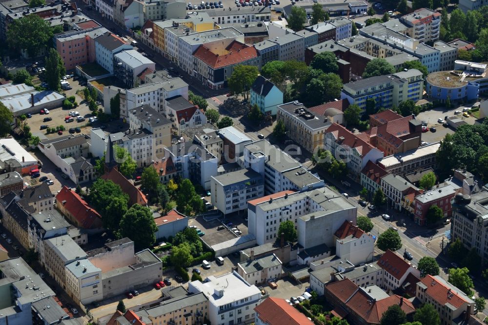 Luftaufnahme Magdeburg - Stadtteilansicht von Sudenburg im Westen von Magdeburg im Bundesland Sachsen-Anhalt