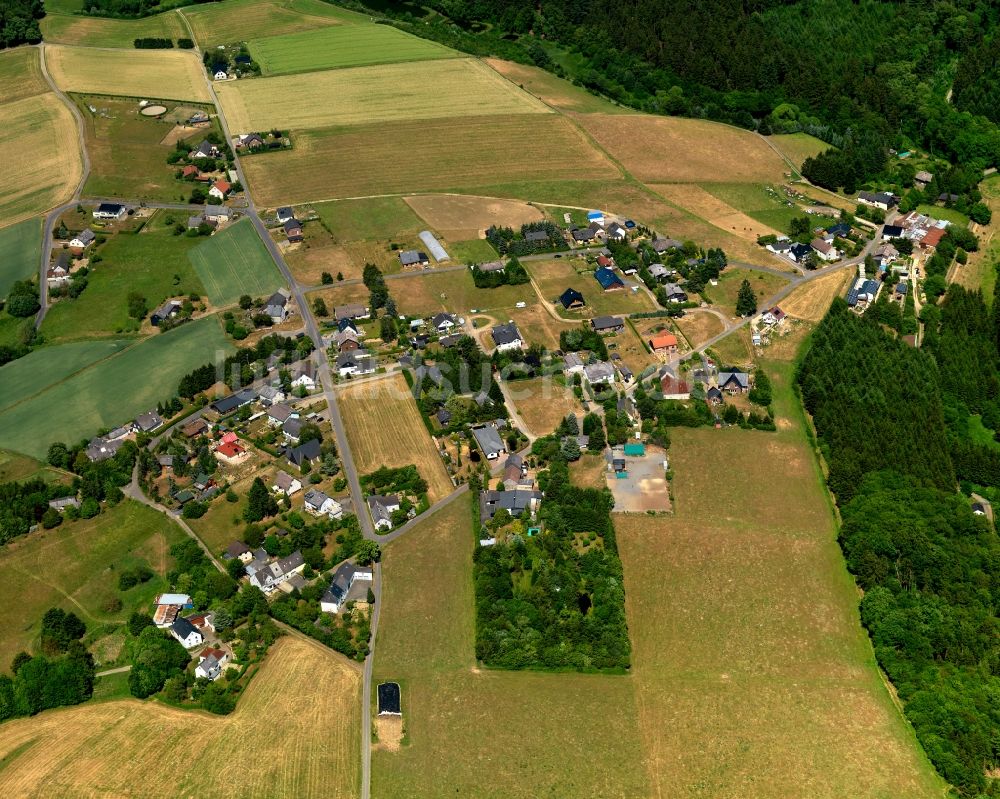 Ulmen aus der Vogelperspektive: Stadtteilansicht von Vorpochten in Ulmen im Bundesland Rheinland-Pfalz