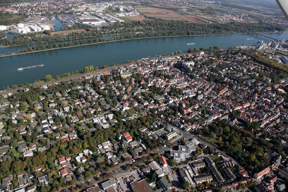 Luftbild Mainz - Stadtteilansicht von Weisenau in Mainz im Bundesland Rheinland-Pfalz