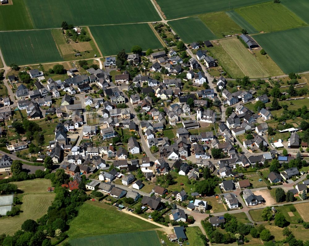 Sankt Goar aus der Vogelperspektive: Stadtteilansicht von Werlau in Sankt Goar im Bundesland Rheinland-Pfalz
