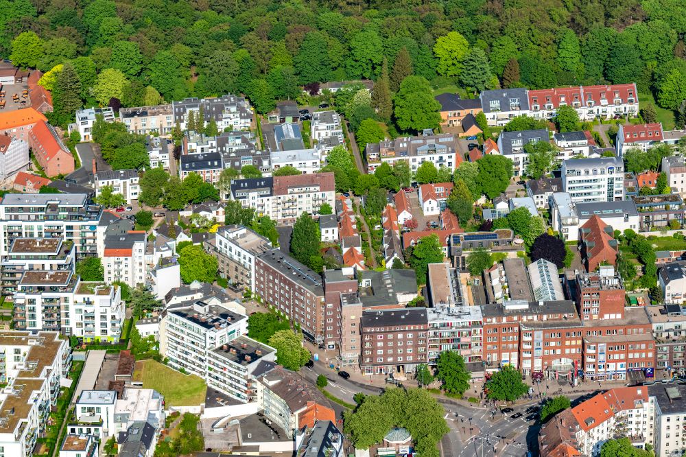 Hamburg von oben - Stadtteilansicht von Winterhude r in der Hansestadt Hamburg
