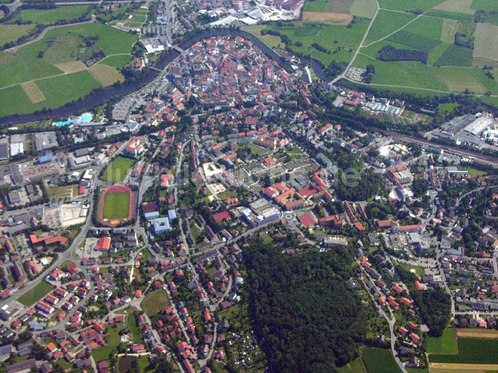 Luftbild Cham (Bayern) - Stadtzentrum - Cham