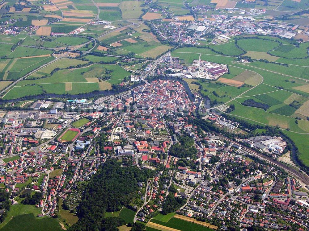 Luftbild Cham (Bayern) - Stadtzentrum - Cham