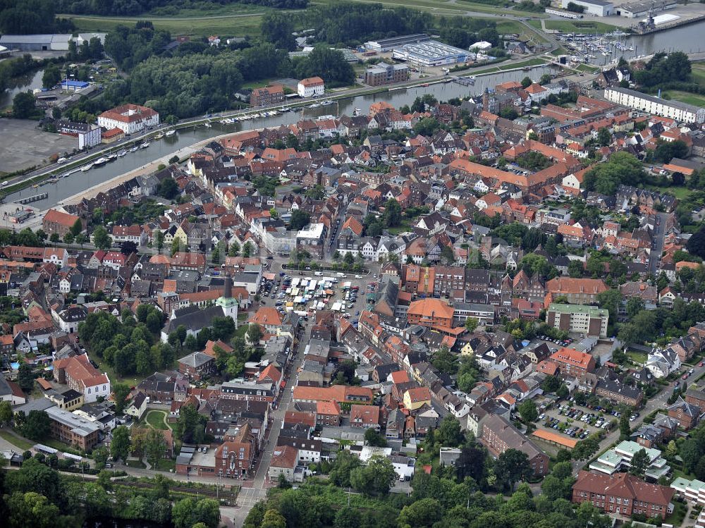 Luftbild Glückstadt - Stadtzentrum Glückstadt