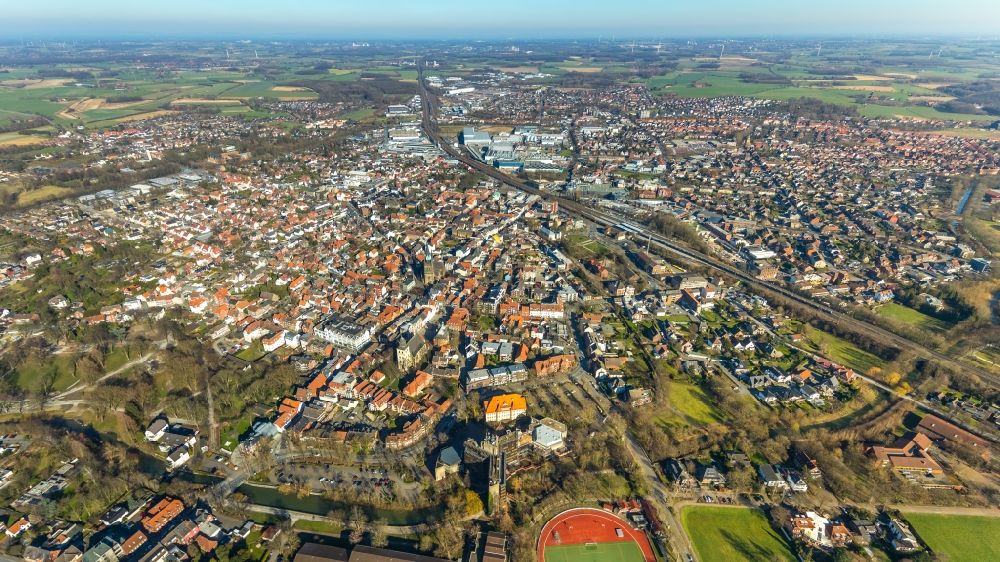 Ahlen von oben - Stadtzentrum im Innenstadtbereich in Ahlen im Bundesland Nordrhein-Westfalen, Deutschland
