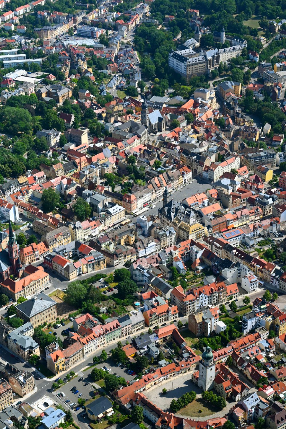 Luftbild Altenburg - Stadtzentrum im Innenstadtbereich in Altenburg im Bundesland Thüringen, Deutschland