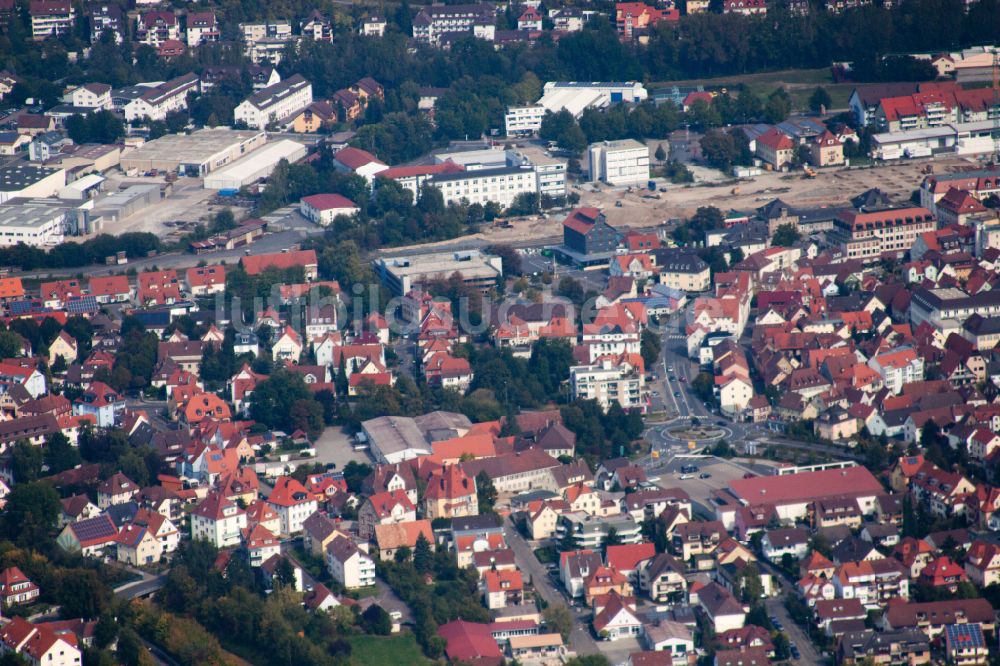 Luftaufnahme Bad Mergentheim - Stadtzentrum im Innenstadtbereich in Bad Mergentheim im Bundesland Baden-Württemberg, Deutschland