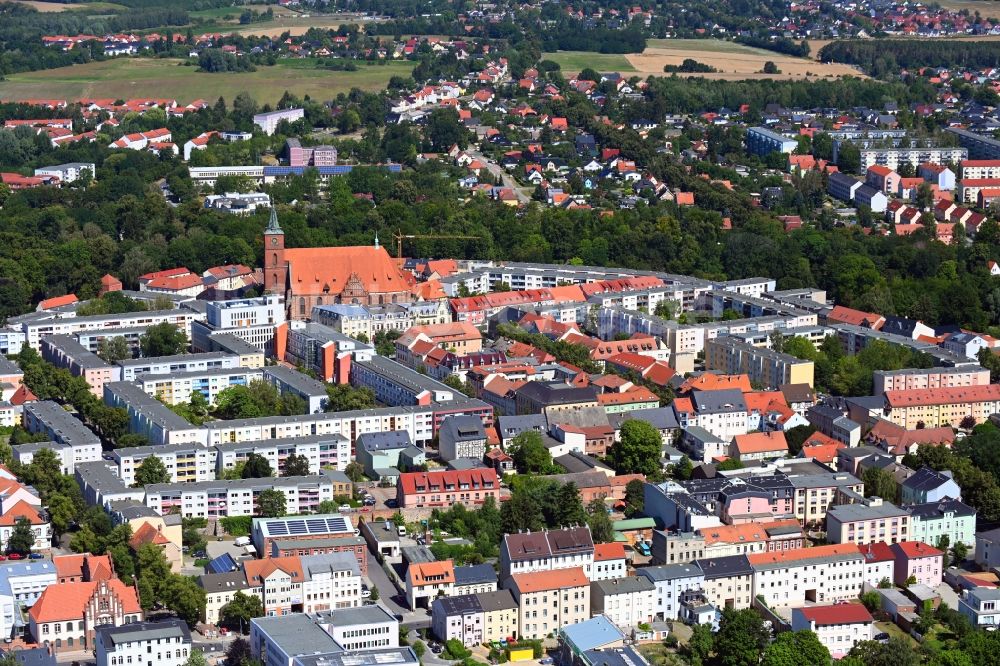 Luftbild Bernau - Stadtzentrum im Innenstadtbereich in Bernau im Bundesland Brandenburg, Deutschland