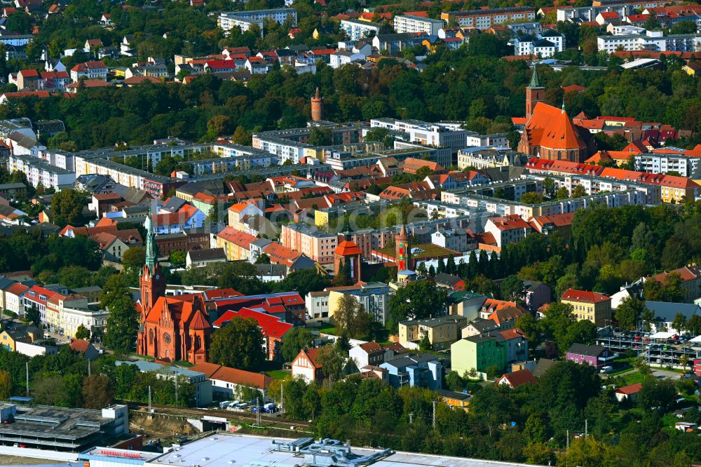 Luftbild Bernau - Stadtzentrum im Innenstadtbereich in Bernau im Bundesland Brandenburg, Deutschland