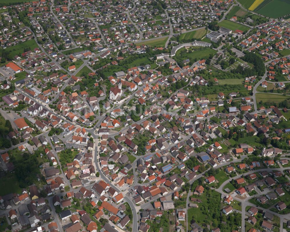 Luftbild Binzwangen - Stadtzentrum im Innenstadtbereich in Binzwangen im Bundesland Baden-Württemberg, Deutschland