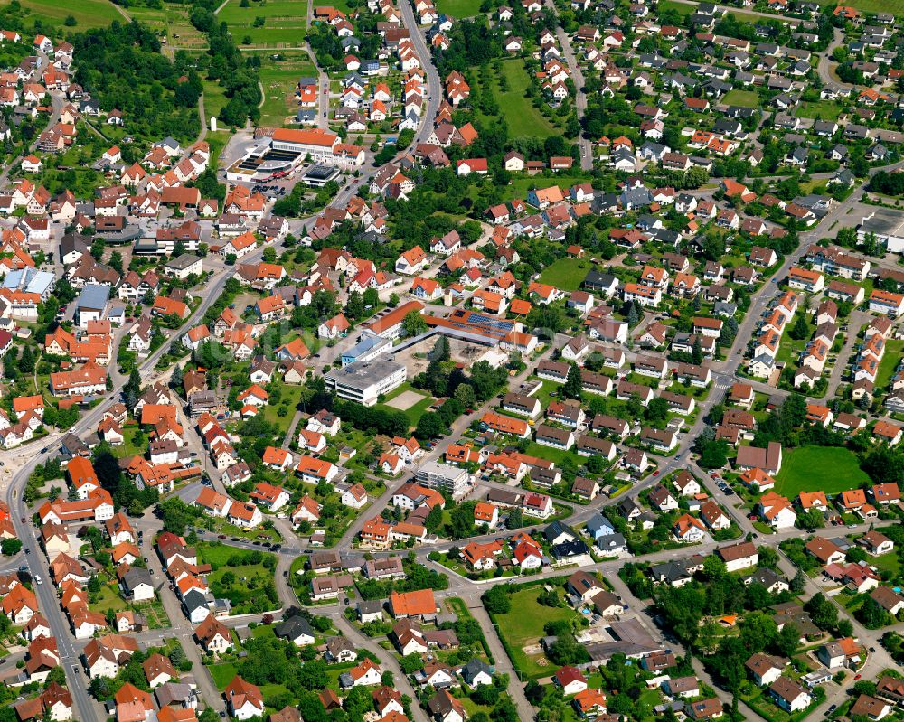 Luftbild Bodelshausen - Stadtzentrum im Innenstadtbereich in Bodelshausen im Bundesland Baden-Württemberg, Deutschland