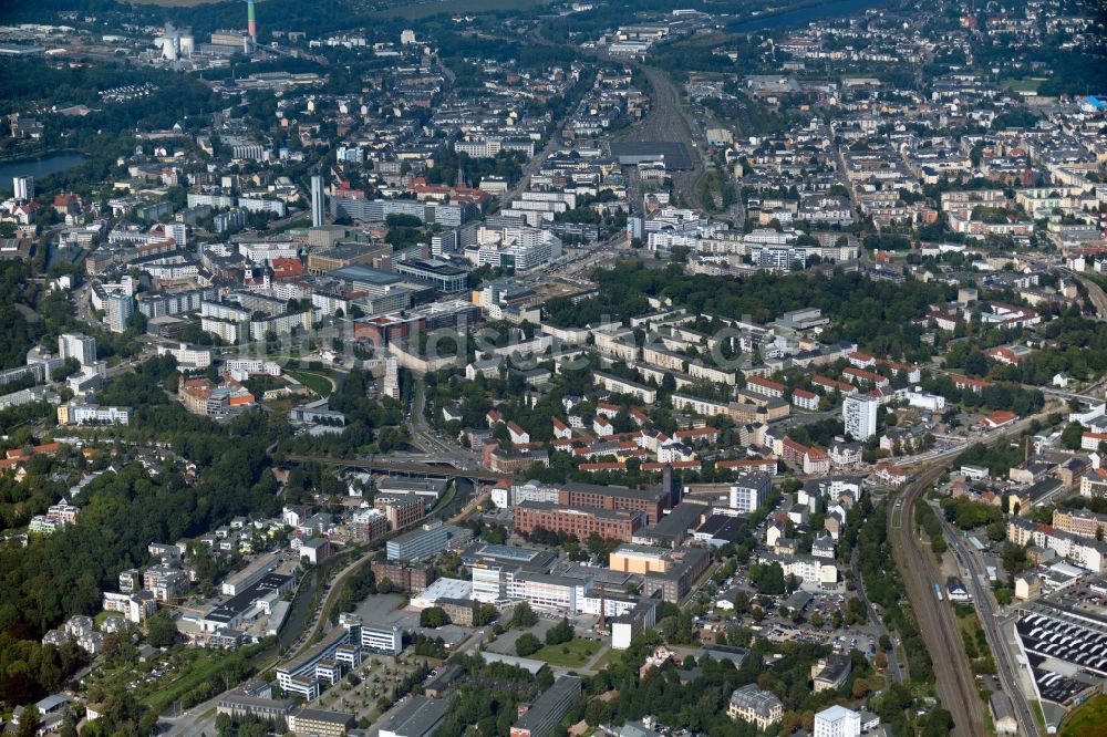 Luftbild Chemnitz - Stadtzentrum im Innenstadtbereich in Chemnitz im Bundesland Sachsen, Deutschland