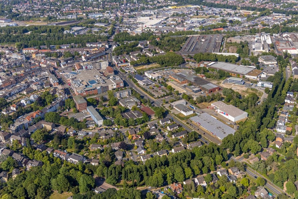 Luftbild Dinslaken - Stadtzentrum im Innenstadtbereich in Dinslaken im Bundesland Nordrhein-Westfalen, Deutschland